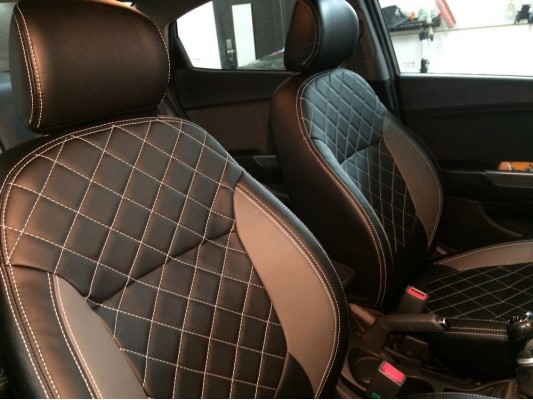 Каркасные авточехлы на KIA Rio 3